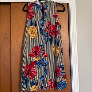 Trendy Boutique Vibrant Floral Mini Dress